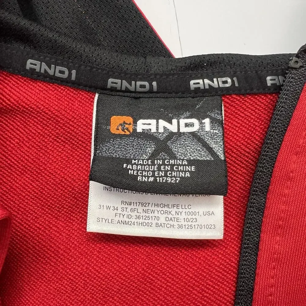 AND1 Sip Up Jacket New With Tags Size Extra Large NOC3814